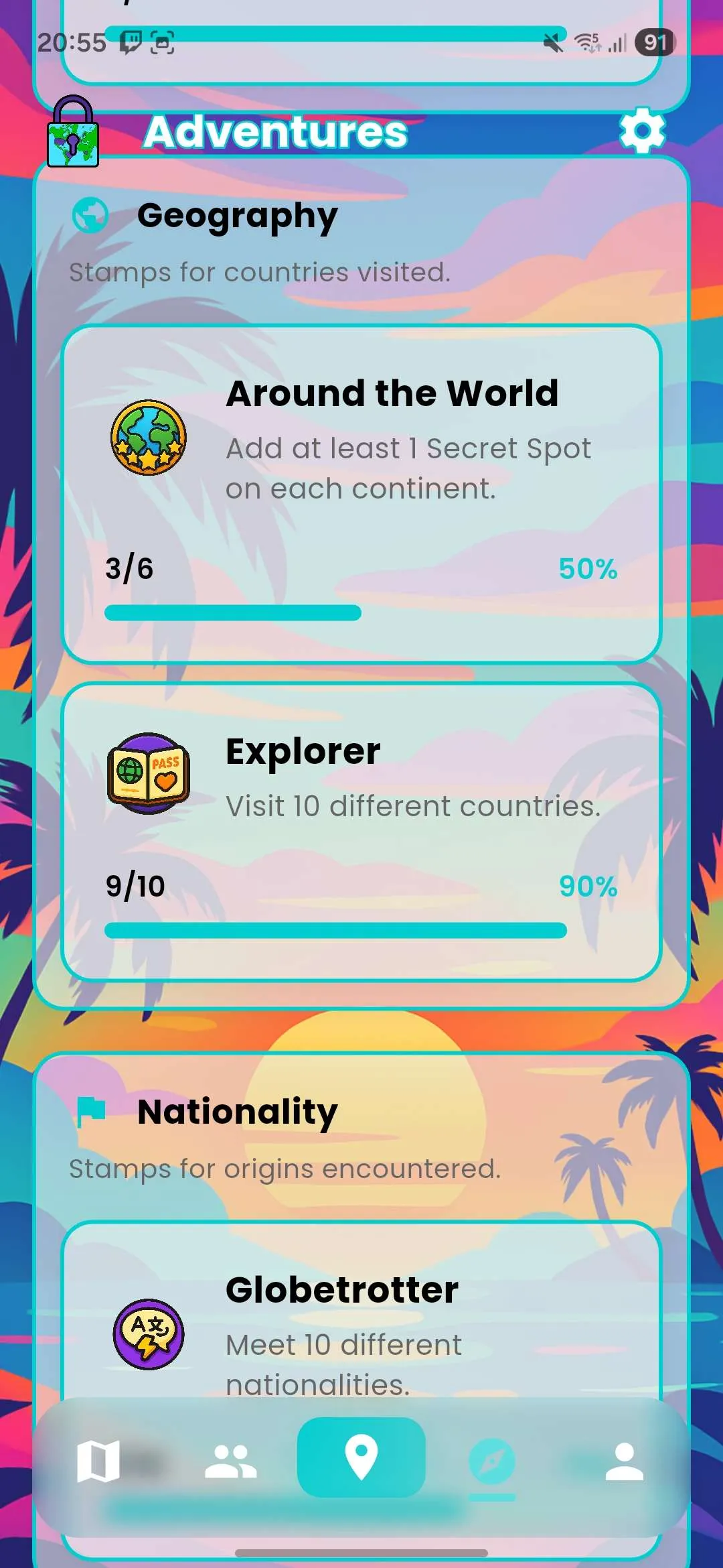 Capture d'écran secret map